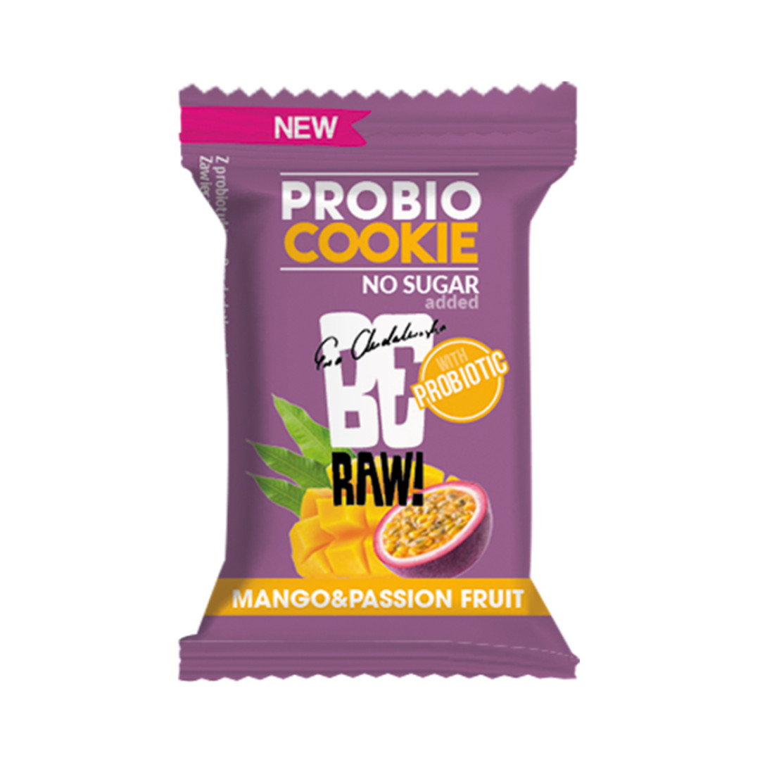 BeRAW! Probio Cookie Mango&Passion Fruit 18 g